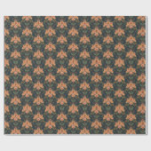 William Morris Antique Honeysuckle Floral Pattern Geschenkpapier (Flach)