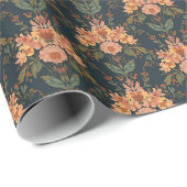 William Morris Antique Honeysuckle Floral Pattern Geschenkpapier (Rolleneckpunkt)