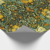 William Morris Antique Honeysuckle Floral Pattern Geschenkpapier (Ecke)