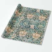 William Morris Antique Honeysuckle Floral Pattern Geschenkpapier (Ungerollt)