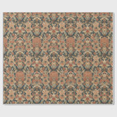 William Morris Antique Honeysuckle Floral Pattern Geschenkpapier (Flach)