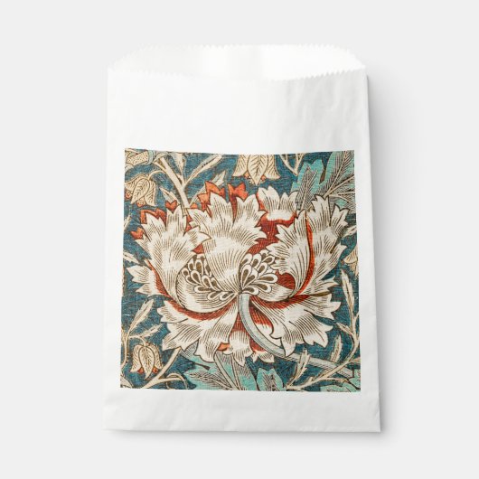 William Morris Antique Honeysuckle Floral Pattern Geschenktütchen (Vorderseite)