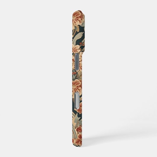 William Morris Antique Honeysuckle Floral Pattern iPhone Hülle (Rechte Seite)