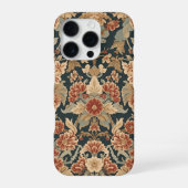 William Morris Antique Honeysuckle Floral Pattern iPhone Hülle (Rückseite)
