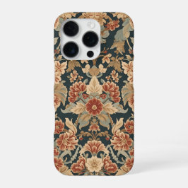William Morris Antique Honeysuckle Floral Pattern iPhone 16 Pro Hülle