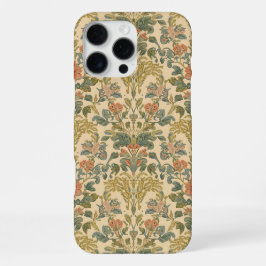 William Morris Antique Honeysuckle Floral Pattern iPhone 16 Pro Max Hülle
