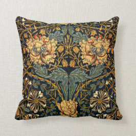 William Morris Antique Honeysuckle Floral Pattern Kissen