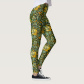 William Morris Antique Honeysuckle Floral Pattern Leggings (Rechts)