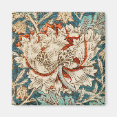 William Morris Antique Honeysuckle Floral Pattern Magnet (Vorne)
