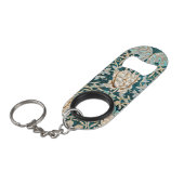 William Morris Antique Honeysuckle Floral Pattern Mini Flaschenöffner (Vorderseite Schrägansicht)