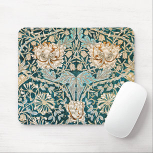 William Morris Antique Honeysuckle Floral Pattern Mousepad