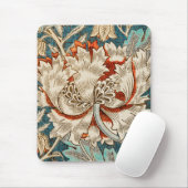 William Morris Antique Honeysuckle Floral Pattern Mousepad (Mit Mouse)