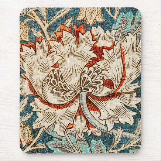 William Morris Antique Honeysuckle Floral Pattern Mousepad (Vorne)