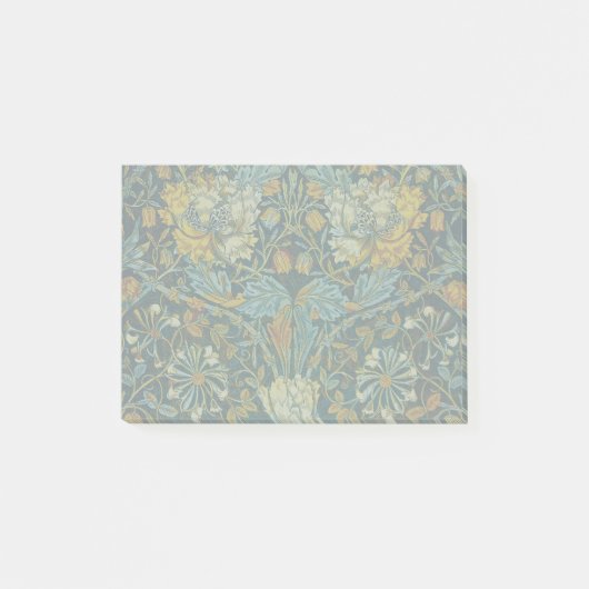 William Morris Antique Honeysuckle Floral Pattern Post-it Klebezettel (Vorderseite)