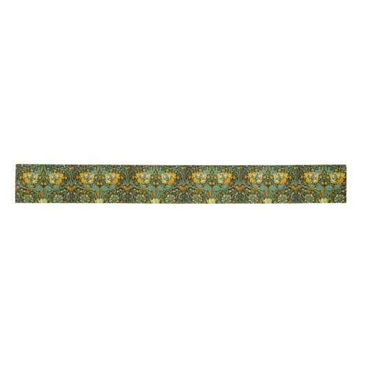 William Morris Antique Honeysuckle Floral Pattern Satinband (Vorderseite)