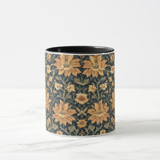 William Morris Antique Honeysuckle Floral Pattern Tasse (Zentrum)
