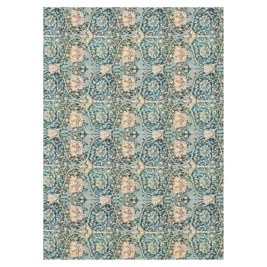 William Morris Antique Honeysuckle Floral Pattern Tischdecke (Vorderseite)