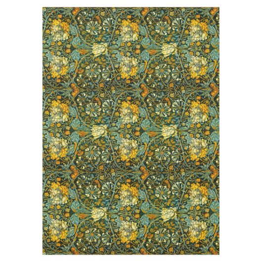 William Morris Antique Honeysuckle Floral Pattern Tischdecke (Vorderseite)