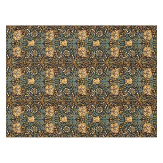 William Morris Antique Honeysuckle Floral Pattern Tischdecke (Vorderseite (Horizontal))