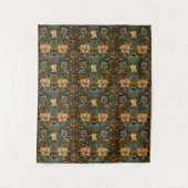 William Morris Antique Honeysuckle Floral Pattern Wandteppich (Vorderseite)