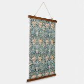 William Morris Antique Honeysuckle Floral Pattern Wandteppich Mit Holzrahmen (Gewinkelt)
