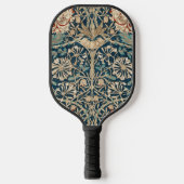William Morris Antique Honeysuckle Floral Pickleball Schläger (Vorderseite)