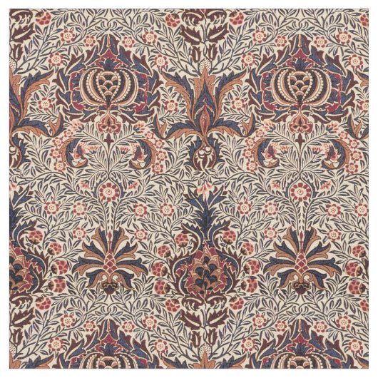 William Morris Antique Pomegranate Pattern Stoff (Nahaufnahme)