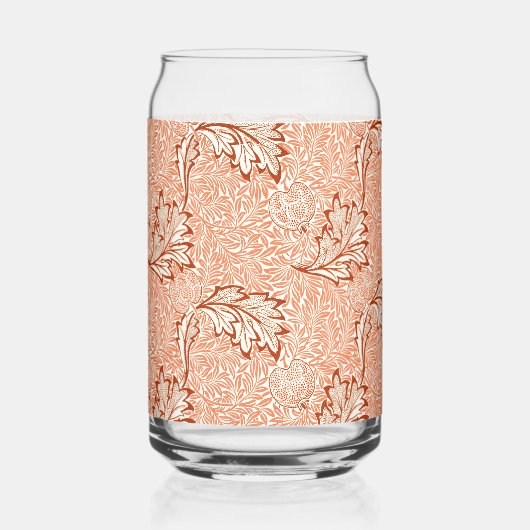 William Morris Apfel Vintage-Botanikmuster Dosenglas (Vorderseite)