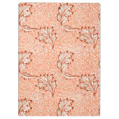 William Morris Apfel Vintage-Botanikmuster Klemmbrett (Rückseite)