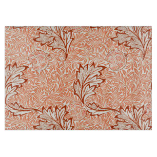 William Morris Apfel Vintage-Botanikmuster Schneidebrett