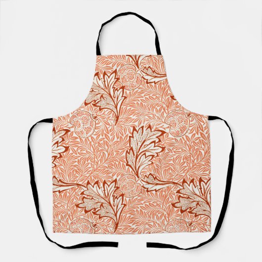 William Morris Apfel Vintage-Botanikmuster Schürze (Vorderseite)