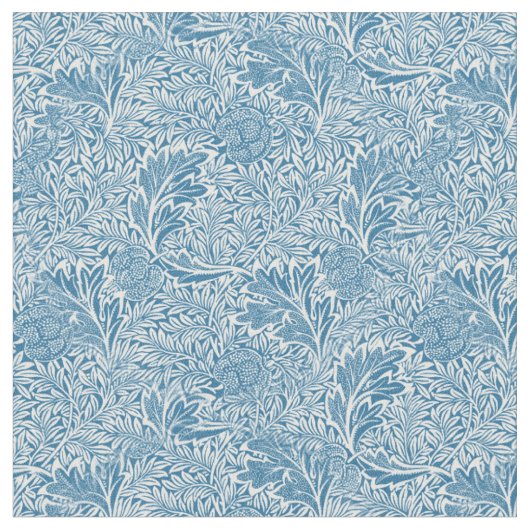 William Morris Apple Blue Muster Stoff (Nahaufnahme)