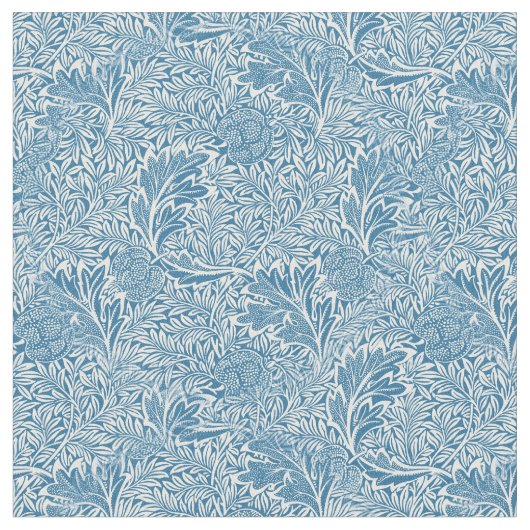 William Morris Apple Blue Pattern Stoff (Nahaufnahme)
