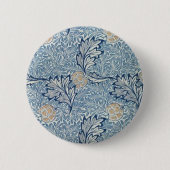 William Morris Apple Blume Floral Design Button (Vorderseite)