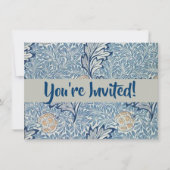 William Morris Apple Blume Floral Design Einladung (Vorderseite)