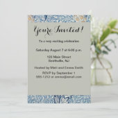 William Morris Apple Blume Floral Design Einladung (Stehend Vorderseite)