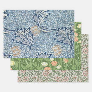 William Morris Apple Blume Floral Design Geschenkpapier Set