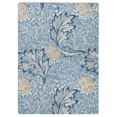 William Morris Apple Blume Floral Design Klemmbrett (Rückseite)