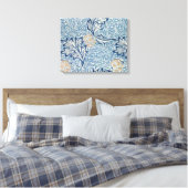 William Morris Apple Blume Floral Design Leinwanddruck (Insitu (Schlafzimmer))