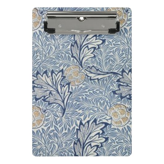 William Morris Apple Blume Floral Design Mini Klemmbrett (Vorderseite)