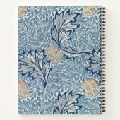 William Morris Apple Blume Floral Design Notizblock (Rückseite)