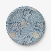 William Morris Apple Blume Floral Design Pappteller (Vorderseite)