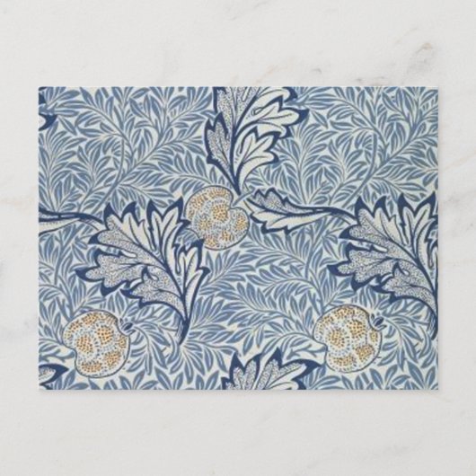 William Morris Apple Blume Floral Design Postkarte (Vorderseite)