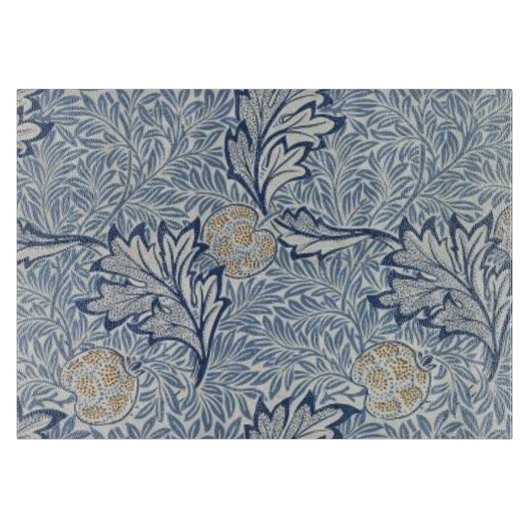 William Morris Apple Blume Floral Design Schneidebrett (Vorderseite)