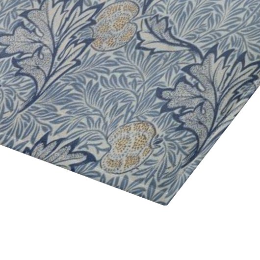 William Morris Apple Blume Floral Design Schneidebrett (Ecke)