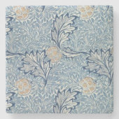 William Morris Apple Blume Floral Design Steinuntersetzer (Vorderseite)
