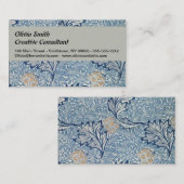 William Morris Apple Blume Floral Design Visitenkarte (Vorne/Hinten)