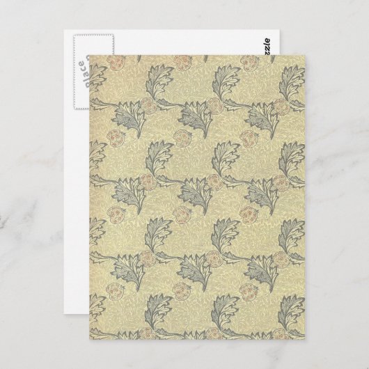 William Morris Apple Design Postkarte (Vorne/Hinten)