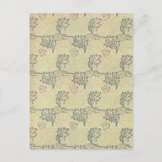 William Morris Apple Design Postkarte (Vorderseite)