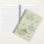 William Morris Aquamarin Blue & Pink Larkspur Must Notizblock (Innen)